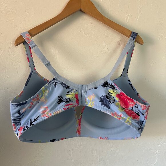 Cacique 42DD Floral T-Shirt & Plunge Bras Set Of 2 - Picture 8 of 10
